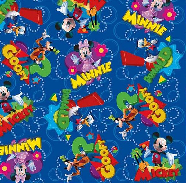 Saco 10X14 Tv Disney Azul - 100 Un