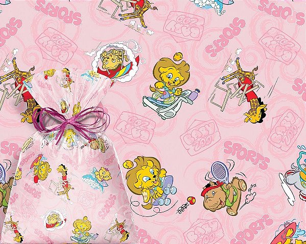 Saco 15X29 Baby Zoo Sports Rosa - 100 Un