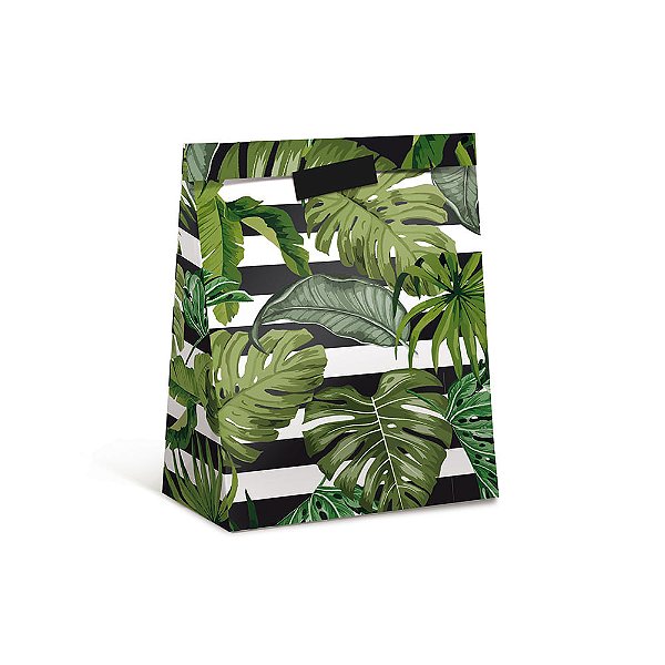 Pacote para Presente Folhagens P 21,5X15X8