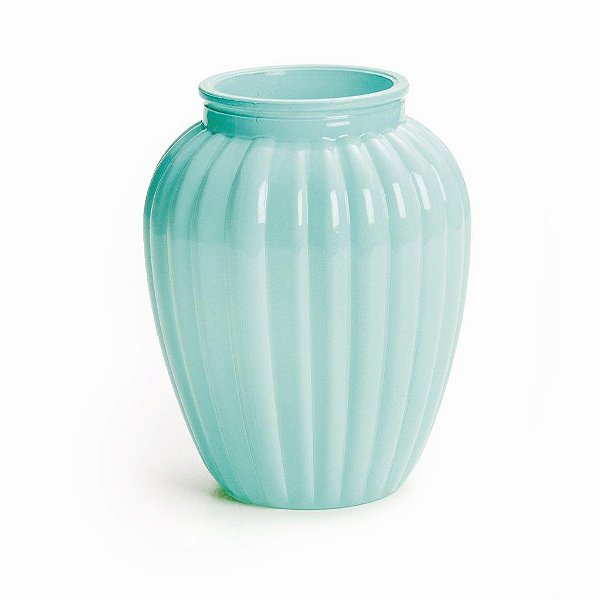 Vaso Decorativo Oval Verde 8X10,5