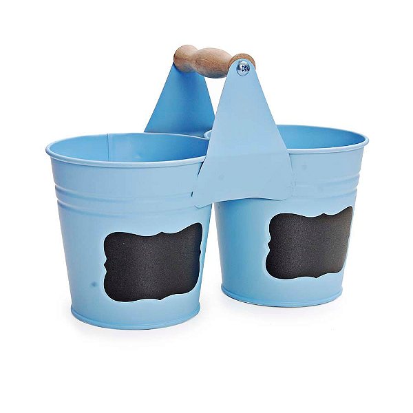 Cachepot Duplo Azul