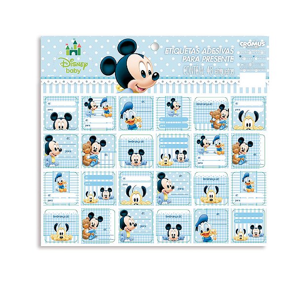 Cartela Adesiva de Para Mickey Baby - 2 Un