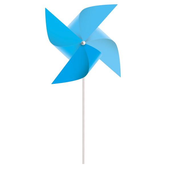 Catavento Liso Azul M 21,5X5X40 - 8 Un