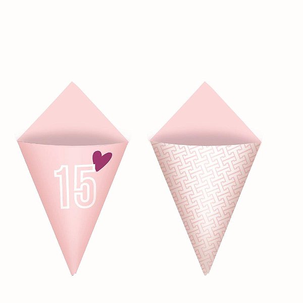 Cones para Festas Compose 15 A Sweet Fifteen 8X14,5 - 24 Un