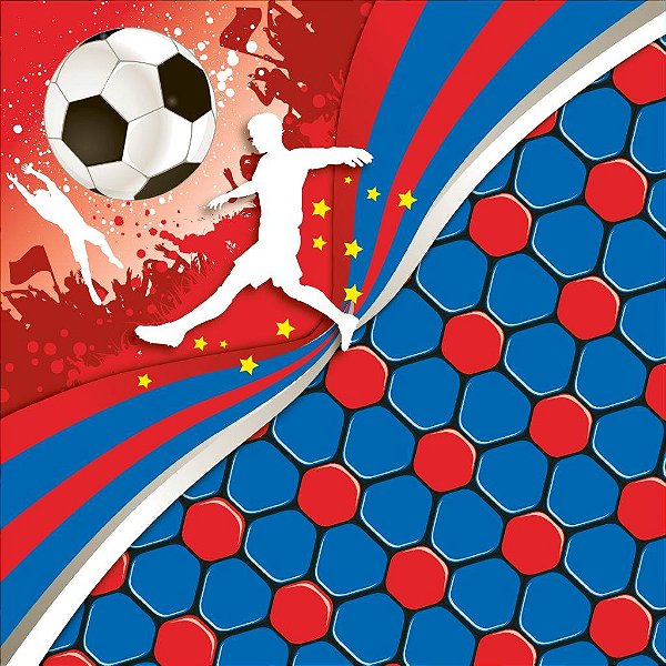 Express Grandes Clubes Azul/Vermelho/Branco 44X44 - 50 Un