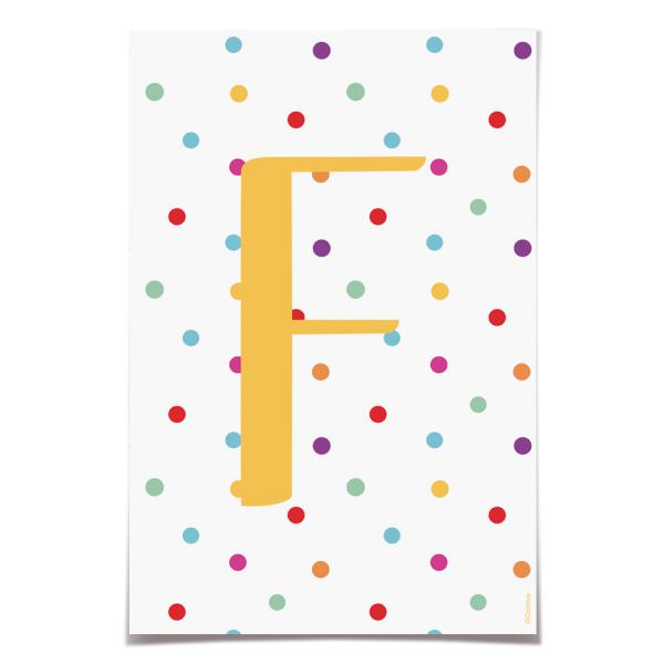 Letra para Faixa Decorativa F Colore - 6 Un