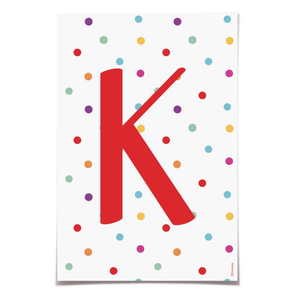 Letra para Faixa Decorativa K Colore - 6 Un