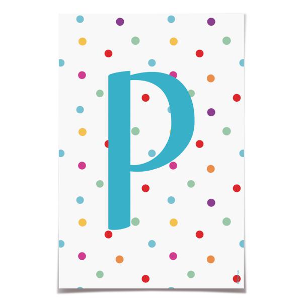 Letra para Faixa Decorativa P Colore - 6 Un