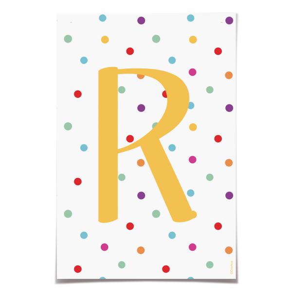 Letra para Faixa Decorativa R Colore - 6 Un
