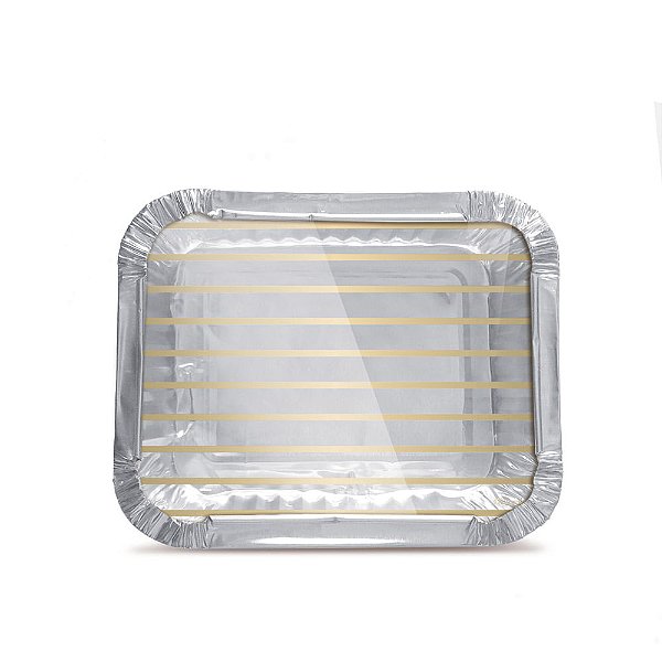 Marmitinha Acetato Ouro M 8,5X6,5X2,5 - 12 Un