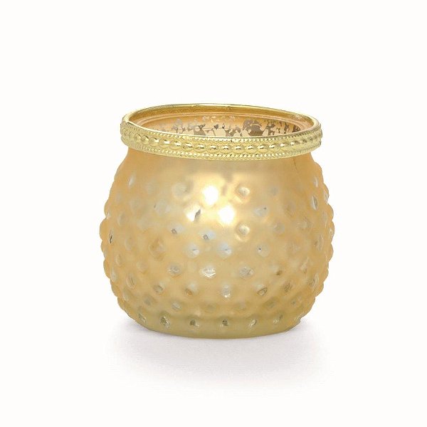 Mini Vaso Dourado Casamento Escarlate 7,5X7