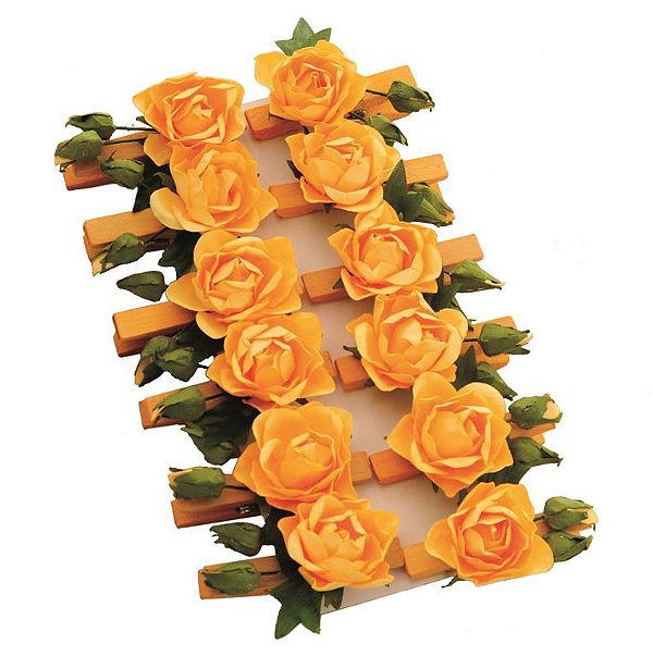 Prendedor Brisa Amarelo (Prendedores Florais) - 12 Un