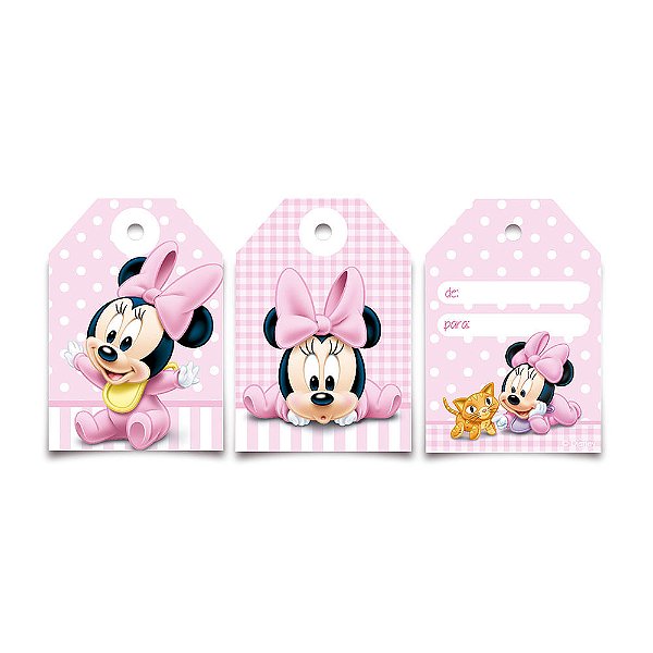 Tags de Para Minnie Baby 4,5X6,5 - 12 Un