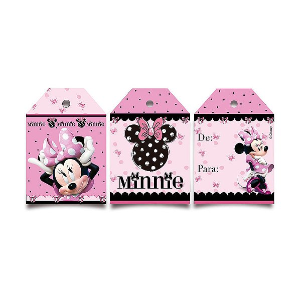 Tags de Para Pink Minnie 4,5X6,5 - 12 Un