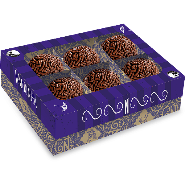 Caixa 6 Bombons Wandinha