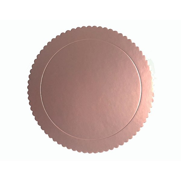 Cakeboard 18cm Rose Gold - Silverplastic - 1 Un