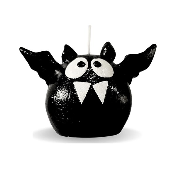 Vela de resina artesanal Morceguinho divertido para decoração de Halloween