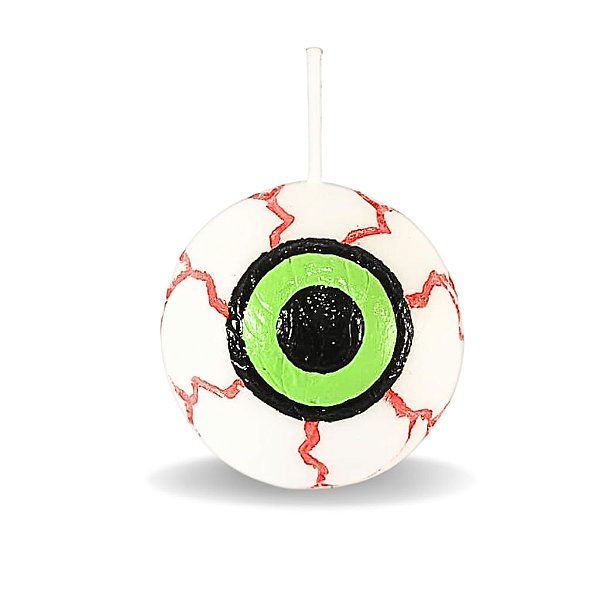 Vela de resina artesanal Olho assustador para decoração de Halloween