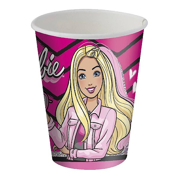 Copo Papel 200Ml Festa Barbie - Festcolor
