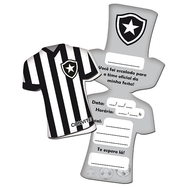 Convite Botafogo - Festcolor - 8 Un
