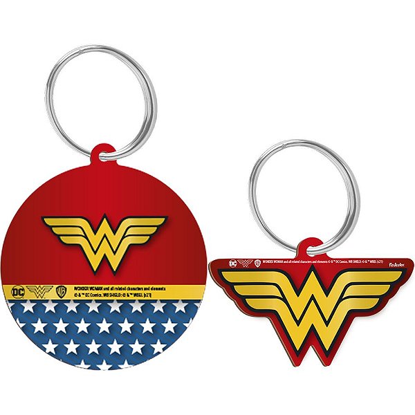 MDF Chaveiro Mulher Maravilha - Festcolor - 04Un