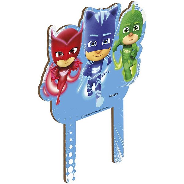 MDF Topo para Bolo PJ Mask - Festcolor - 1Un