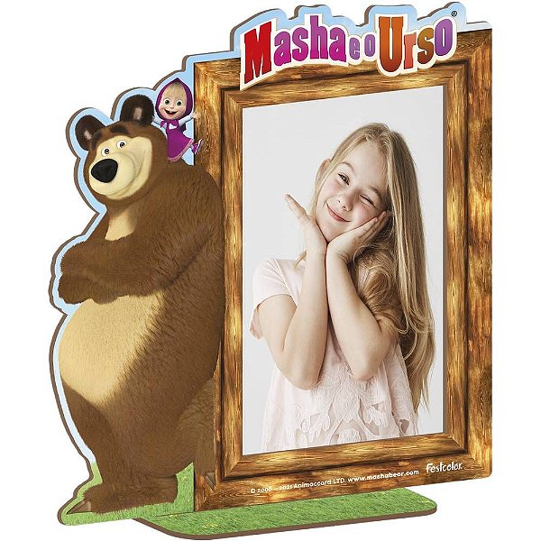 MDF Porta Foto Masha e o Urso - Festcolor - 1Un