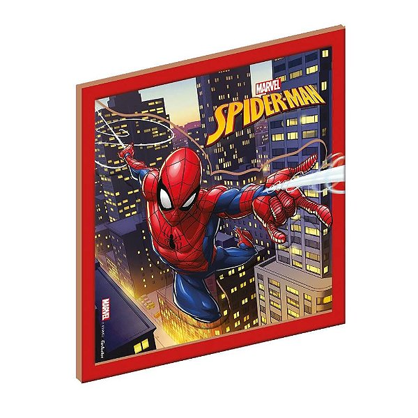 MDF Quadro Decorativo Homem-Aranha - Festcolor - 1Un