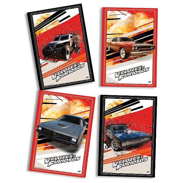 Quadros Decorativos Velozes e Furiosos - Festcolor - 04Un