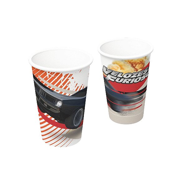 Copo Papel 200ml Velozes e Furiosos - Festcolor - 08Un