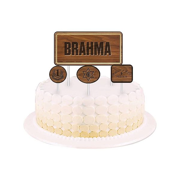 Topper para Bolo Brahma - Festcolor - 04Un