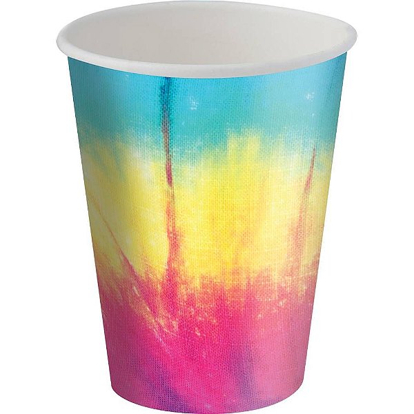 Copo Papel 200ml Tie Dye - Festcolor - 08Un
