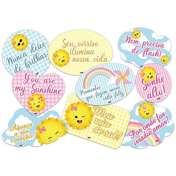 Kit Placas Raio de Sol  - Festcolor - 09Un