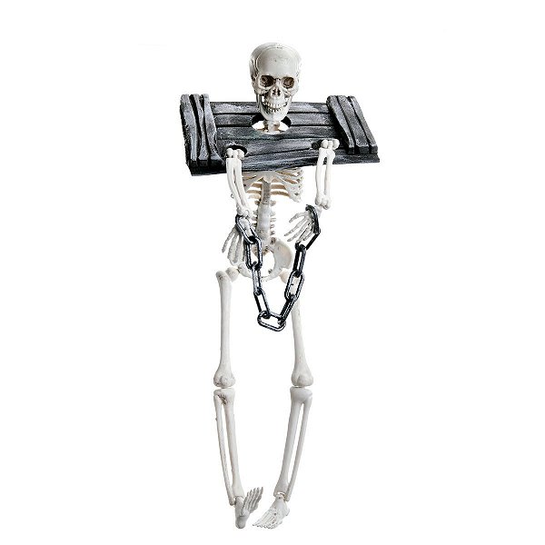 Caveira Baltasar para Decoração de Halloween - Cromus - 1Un