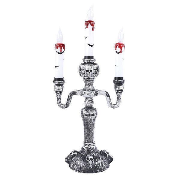 Candelabro Noite dos Terror 17x39cm - 1 Un
