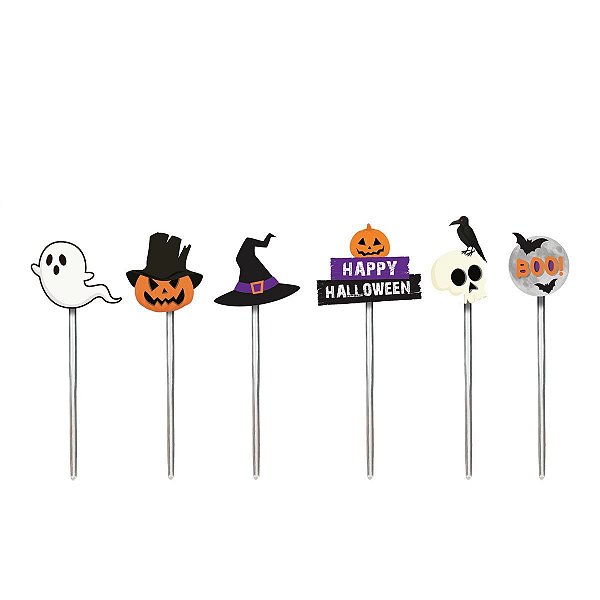 Pick Decorativo Scary Night Colorido - Cromus - 12 UNUn