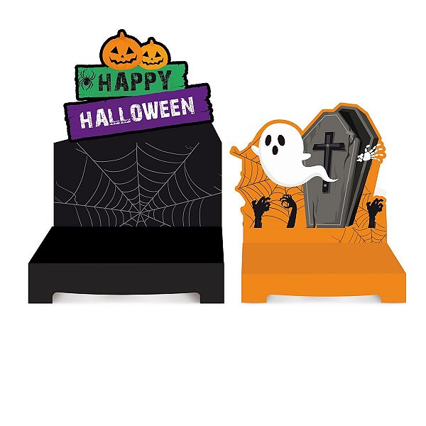 Kit Suporte Para Doces Scary Night Colorido (un) - Cromus - 2 Un