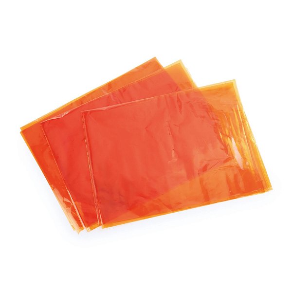 Folha Colorida Para Lâmpada Laranja para Decoração de Halloween - Cromus - 3 Un