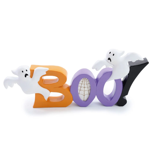 Enfeite de Resina Fantasmas Boo Halloween - 1 Un