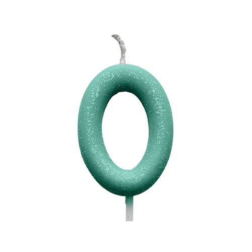 Vela Candy Verde Nº 0 - 1 Un