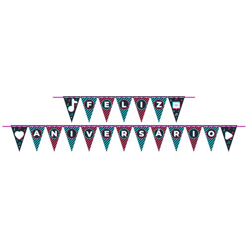 Faixa Feliz Aniversário Festa TikTok - Junco