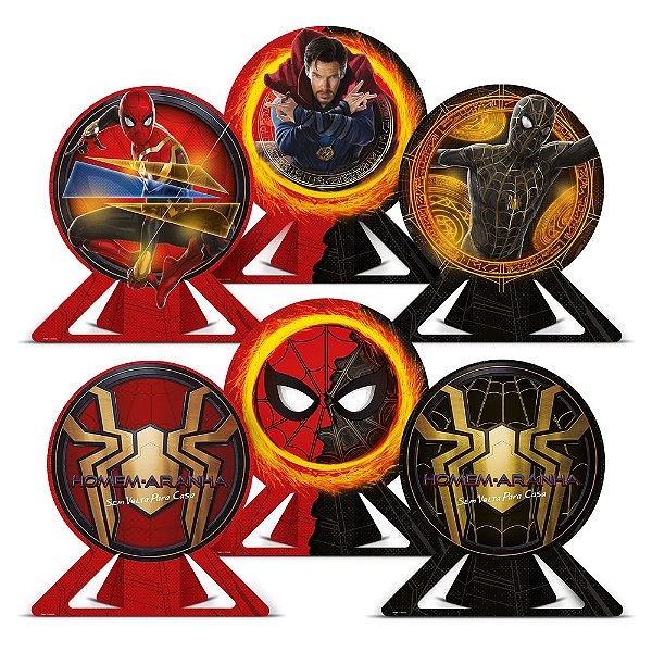 Decoracao De Mesa Homem Aranha 3 06 Unidades - Regina