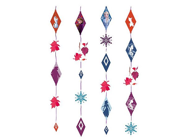 Cortina Decorativa Festa Frozen 2 - 21 unidades - Regina