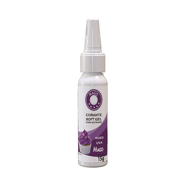 Corante Soft Gel Roxo Uva - 15g - Mago