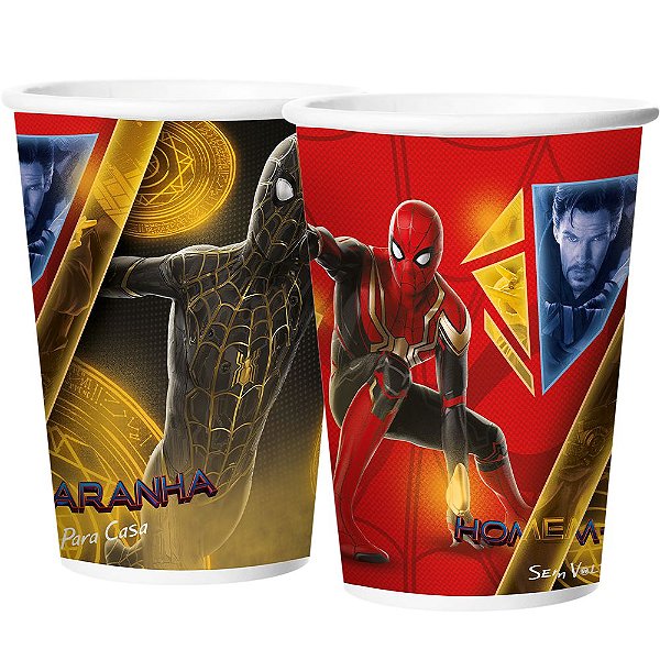 Copo Papel 180 Ml Homem Aranha 3 12 Unidades - Regina