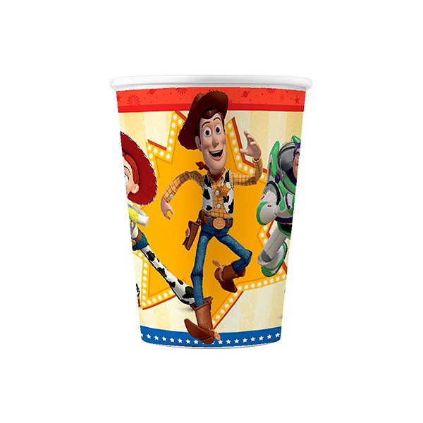 Copo de Papel Festa Toy Story 4 - 180ml -12 unidades - Regina