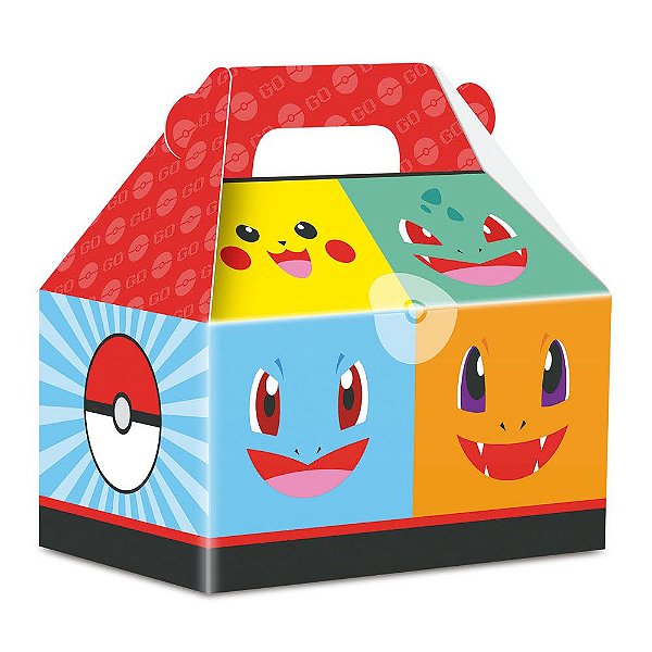 Caixa Surpresa Maleta Pocket Monsters 11,3x8x12cm - 8 Un