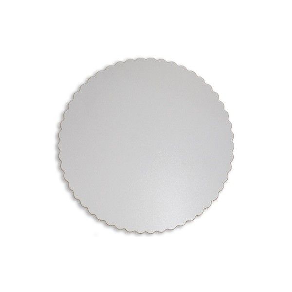 Cakeboard 26cm Branco - Silver Plastic - 1 Un