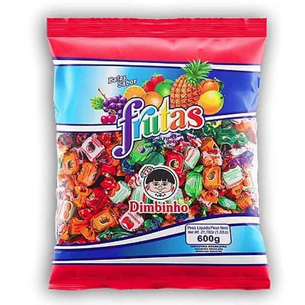 Bala Mastigável Sortida - 500gr - Dimbinho