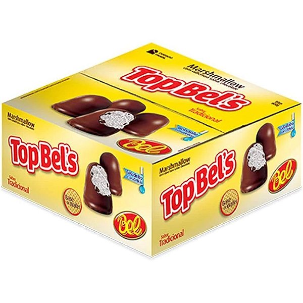 Marshmellow Topbel Tradicional 18 gramas - 50 Unidades